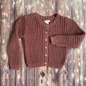 Olive juice button down sweater